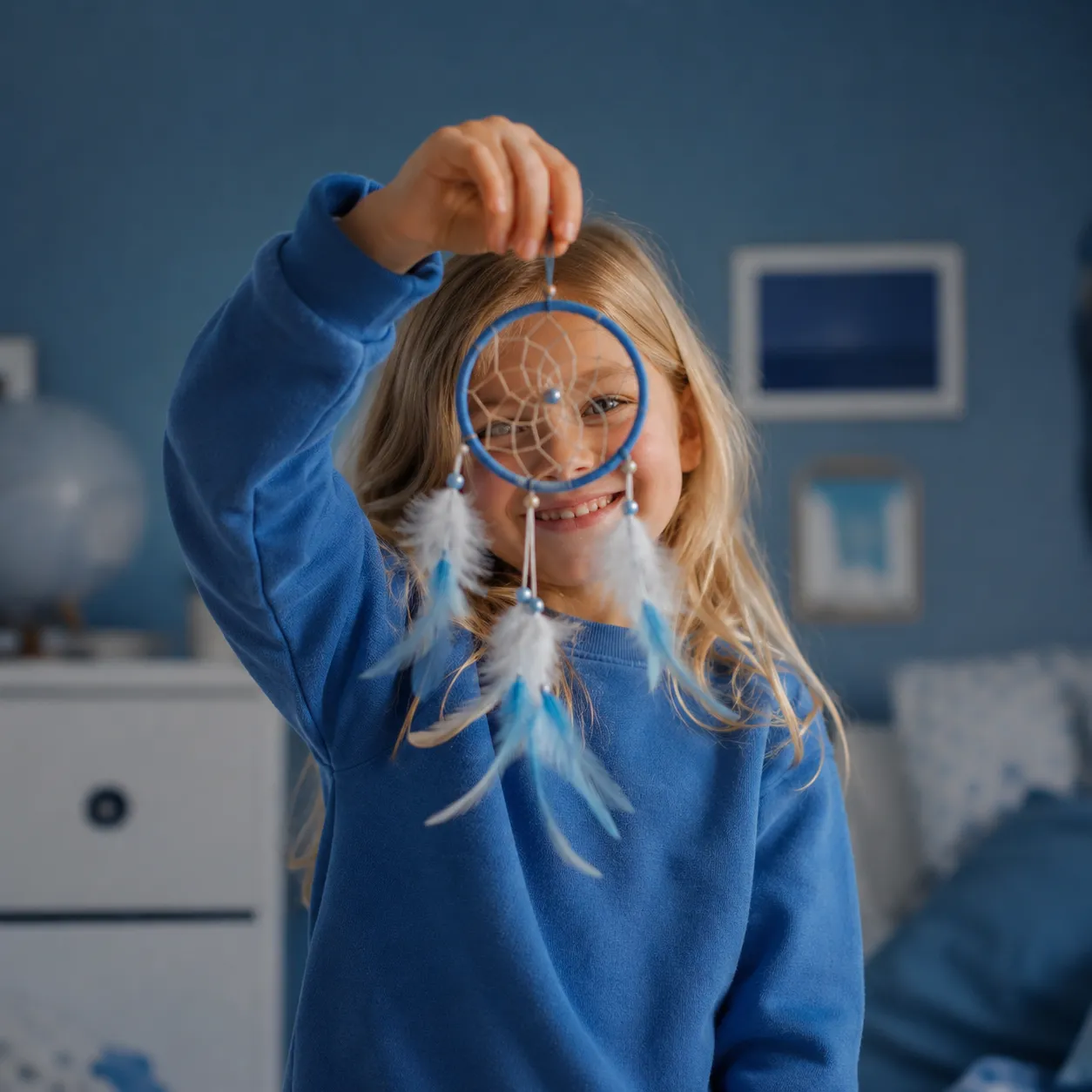 bimba con acchiappasogni